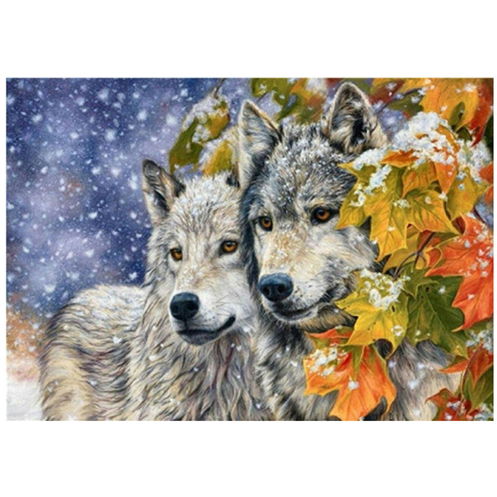 Diamond Painting Animal Fox Leaf Diamond Embroidery Kit Mosaic