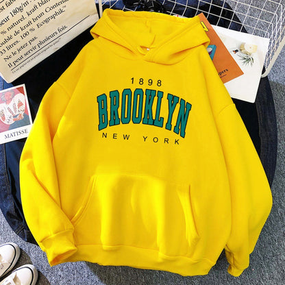 1898 Brooklyn New York Printed Women Hoodie