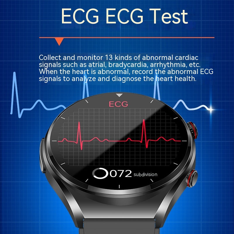 E09 Smart Watch ECG Blood Oxygen Body Temperature Heart Rate Detection Bracelet