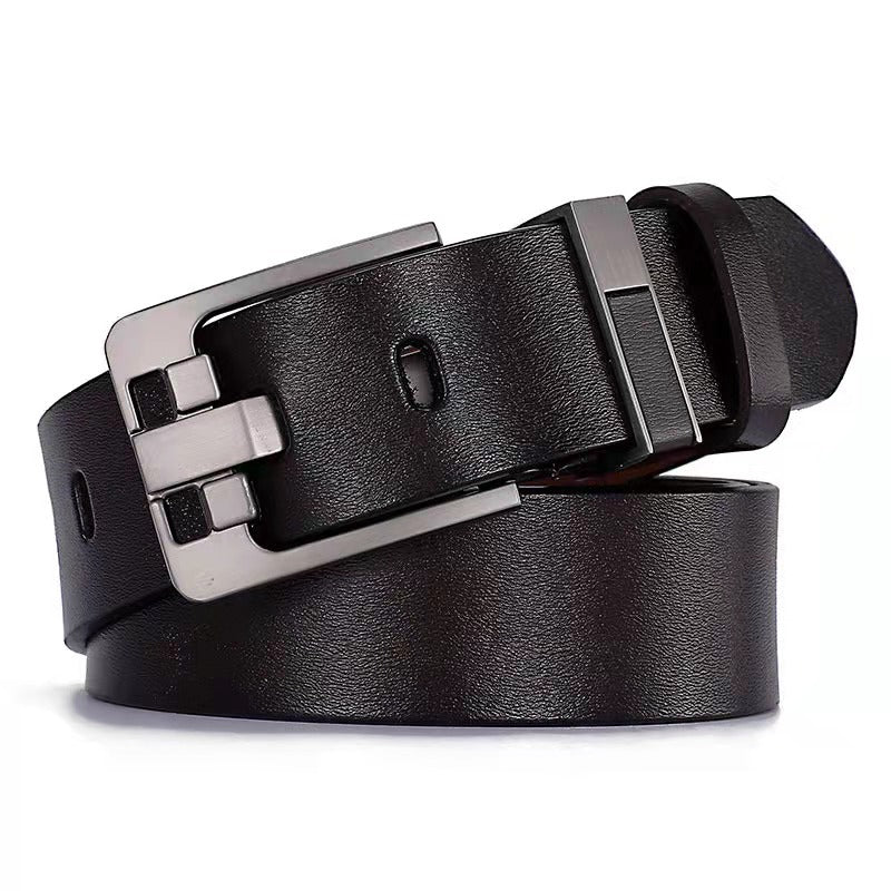 Men's Retro Belt With Oversized Wide Needle Buckle 