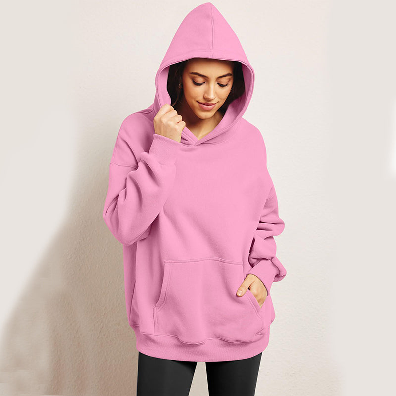 Women's Oversized Hoodies Fleece Loose Sweatshirts With Pocket Long Sleeve Pullover Hoodies Sweaters Winter Fall Outfits Sports Clothes 