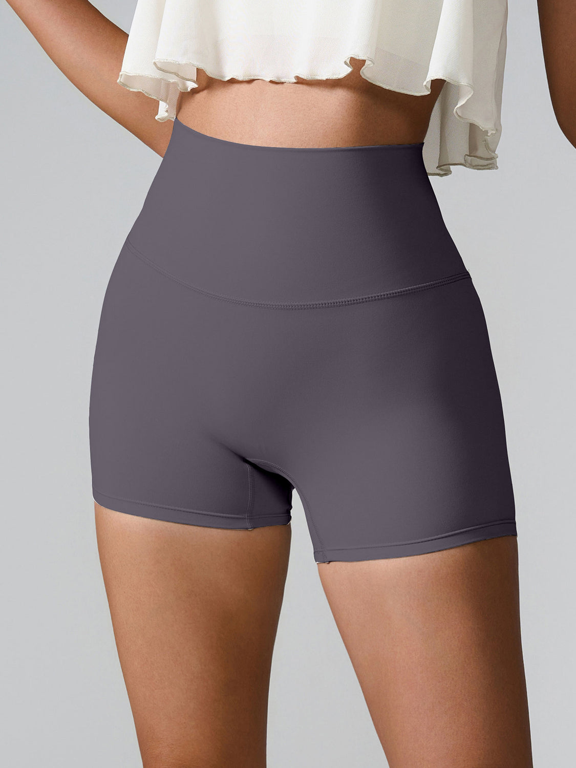 High Waist Active Shorts - Babbazon New Products