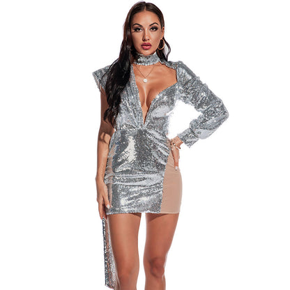 Women's European And American Fashion Sequin Dress