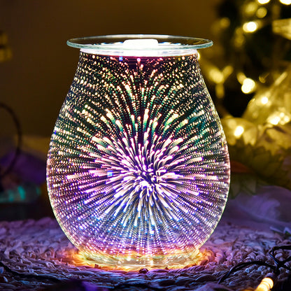 3D glass electric aromatherapy lamp