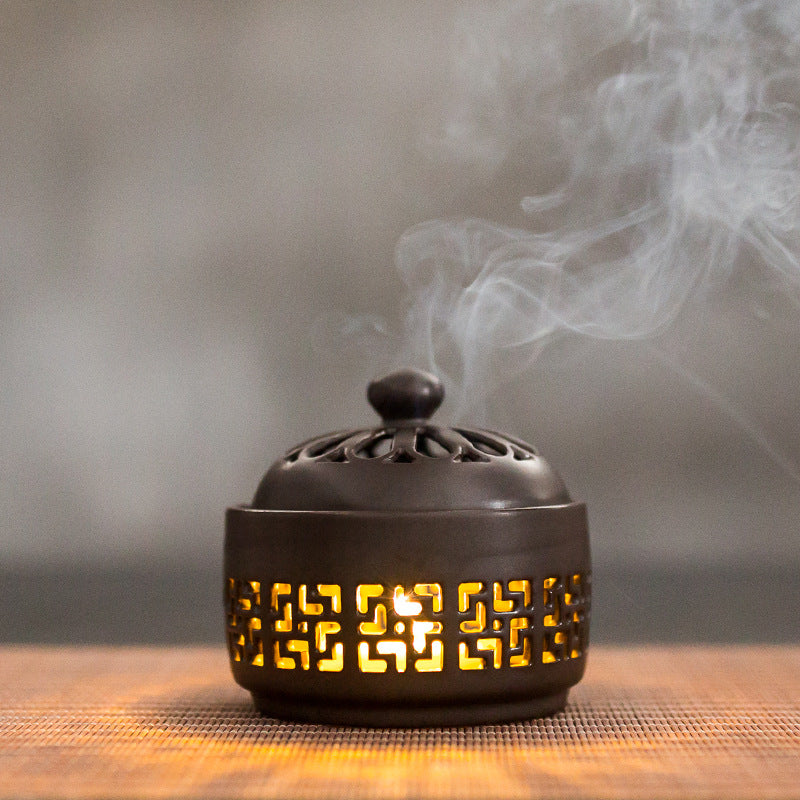 Incense burner ceramic creative night light