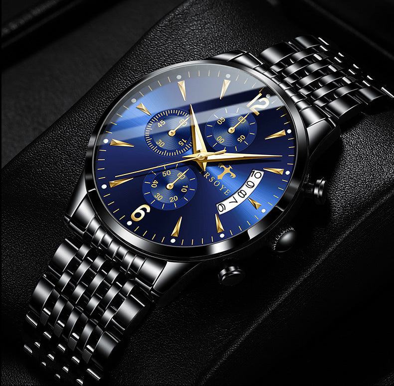 Men's Multi-functional Luminous Waterproof Quartz Watch