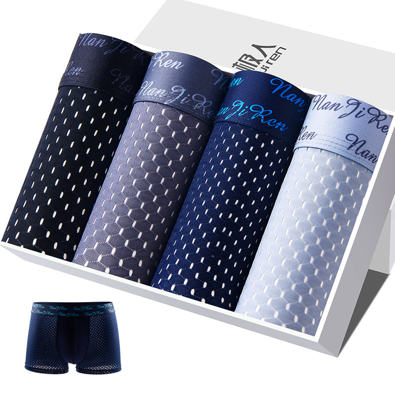 Modal Boxer Shorts Breathable Large Size Fatty Boxer Shorts Head Box 