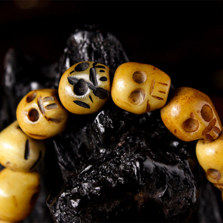 Yak bone Buddha bead string