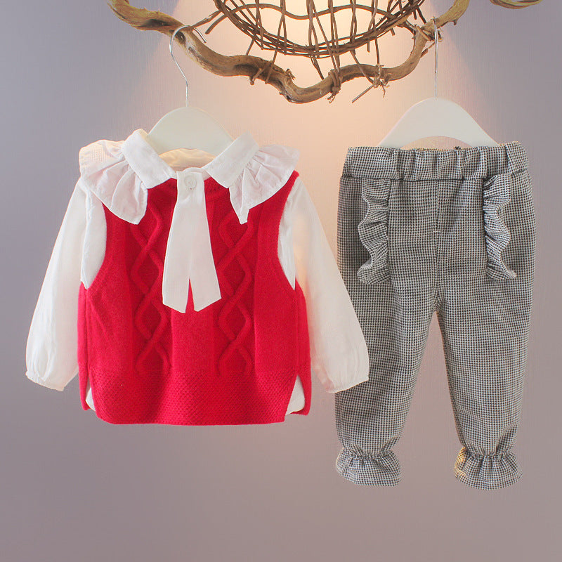 Female baby long sleeve suit