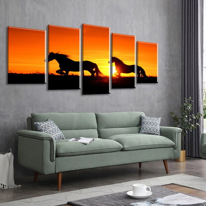 A Variety Of Custom Horse Photography Landscape Silhouette Decorative Paintings