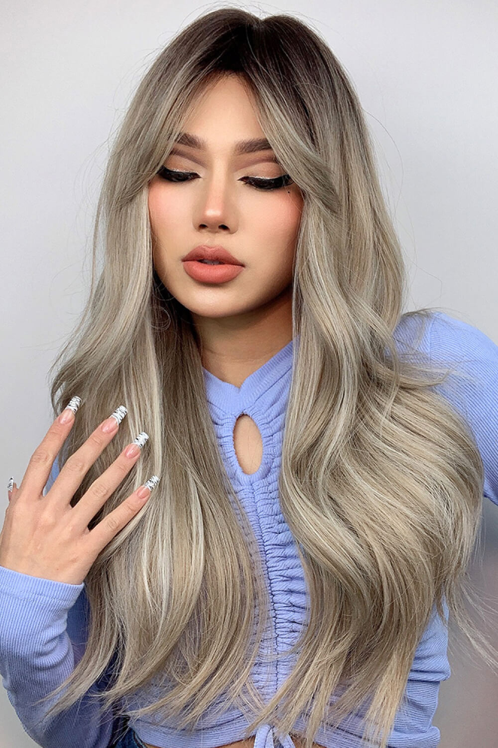 Full Machine Long Wave Wigs 26'' 