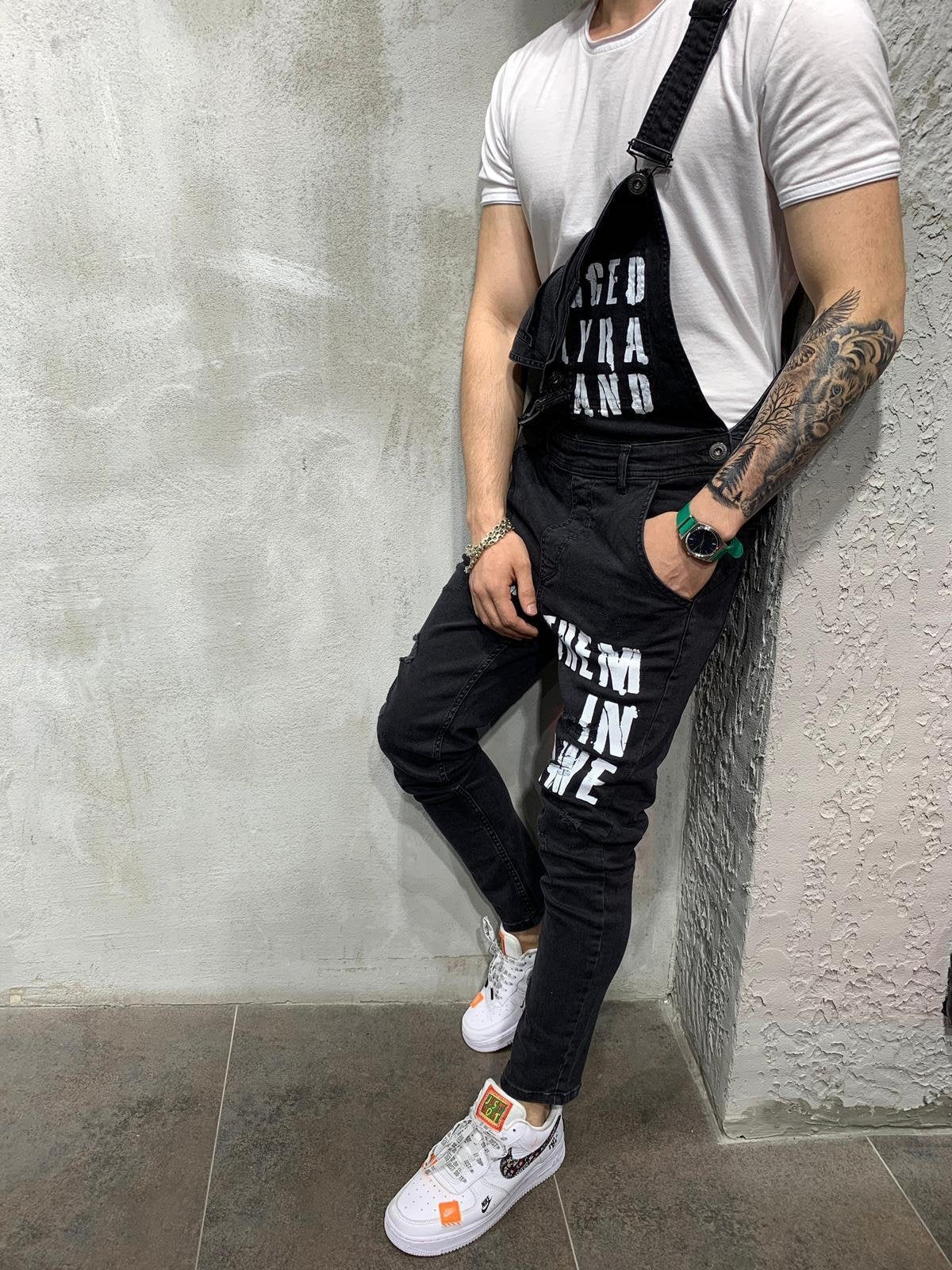 New Style Overalls Slim Slimming Men's Trousers