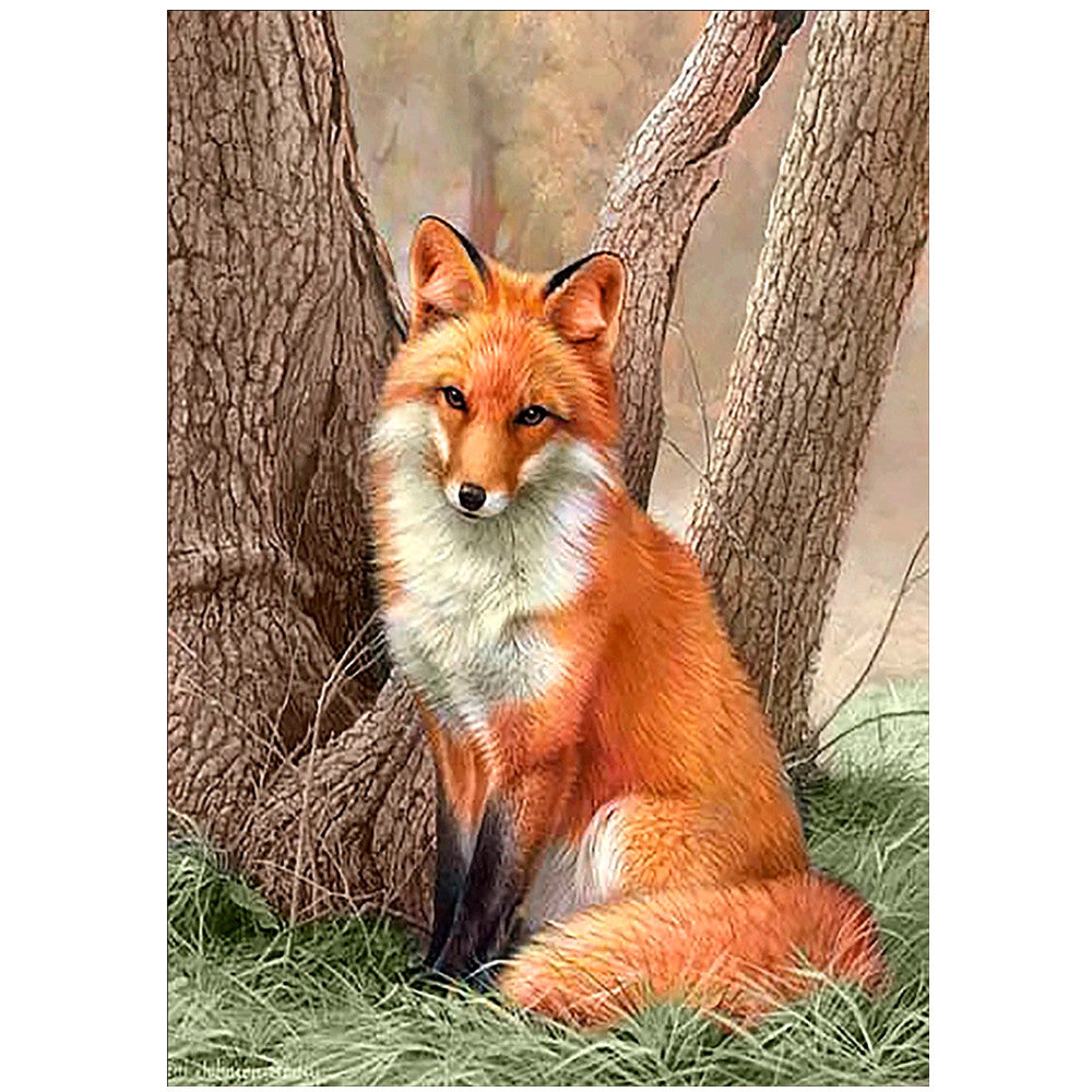 Diamond Painting Animal Fox Leaf Diamond Embroidery Kit Mosaic