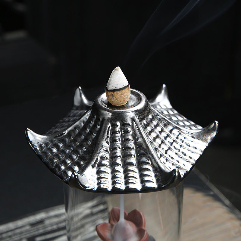 Backflow incense burner