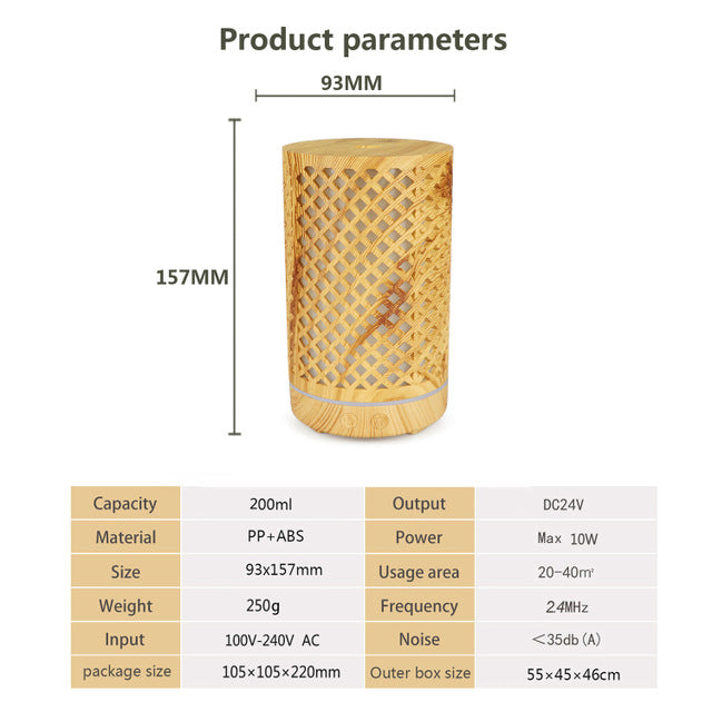 100ML bamboo aromatherapy machine