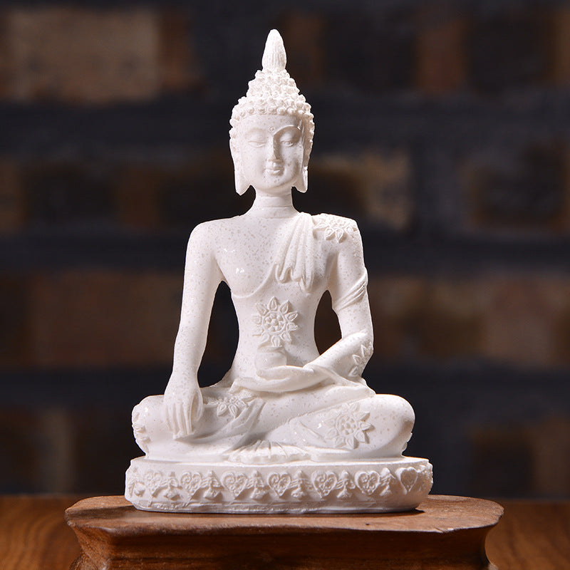 Sandstone sitting Buddha resin crafts