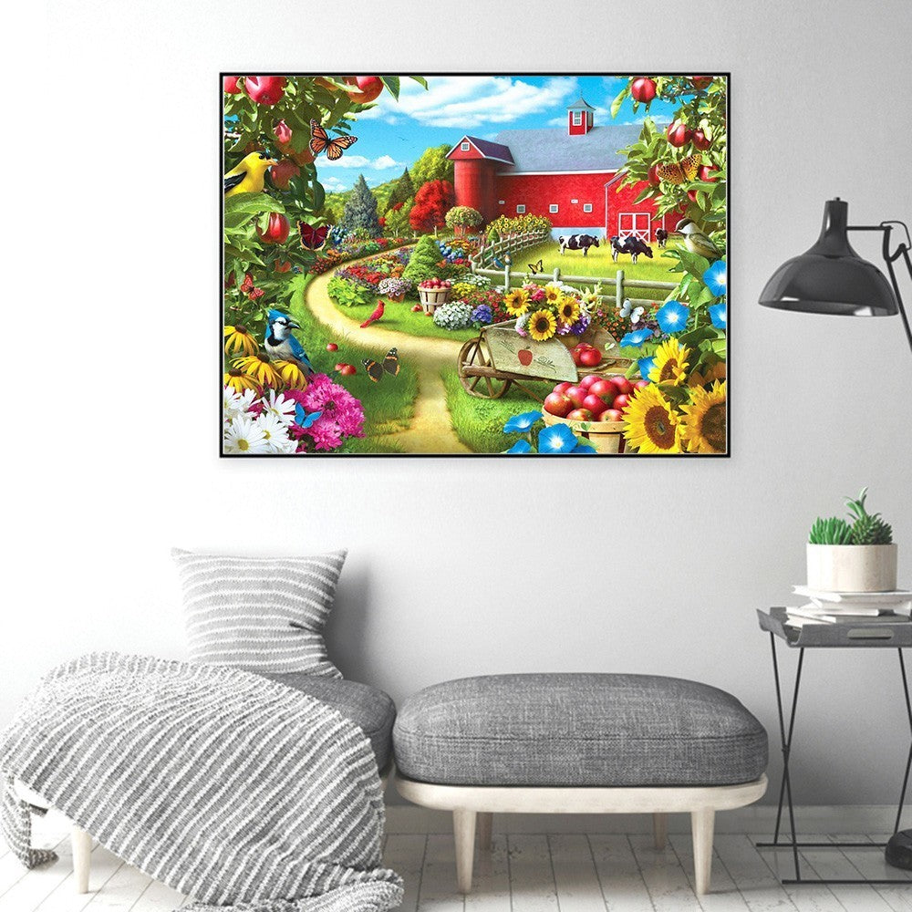 Diamond Painting Full Square Landscape Farm Embroidery