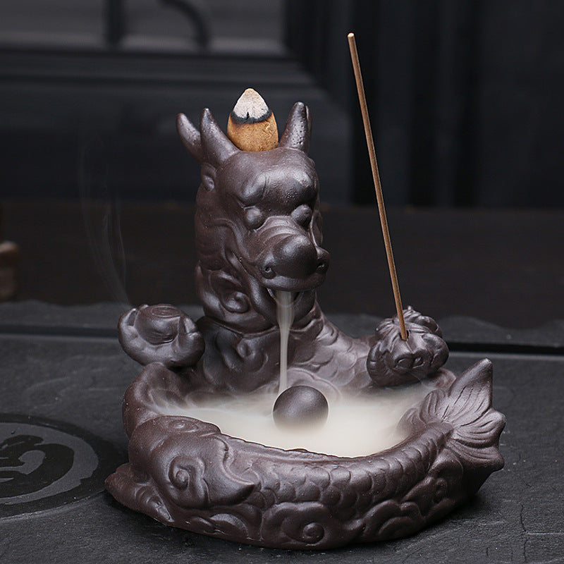 Reflux incense burner