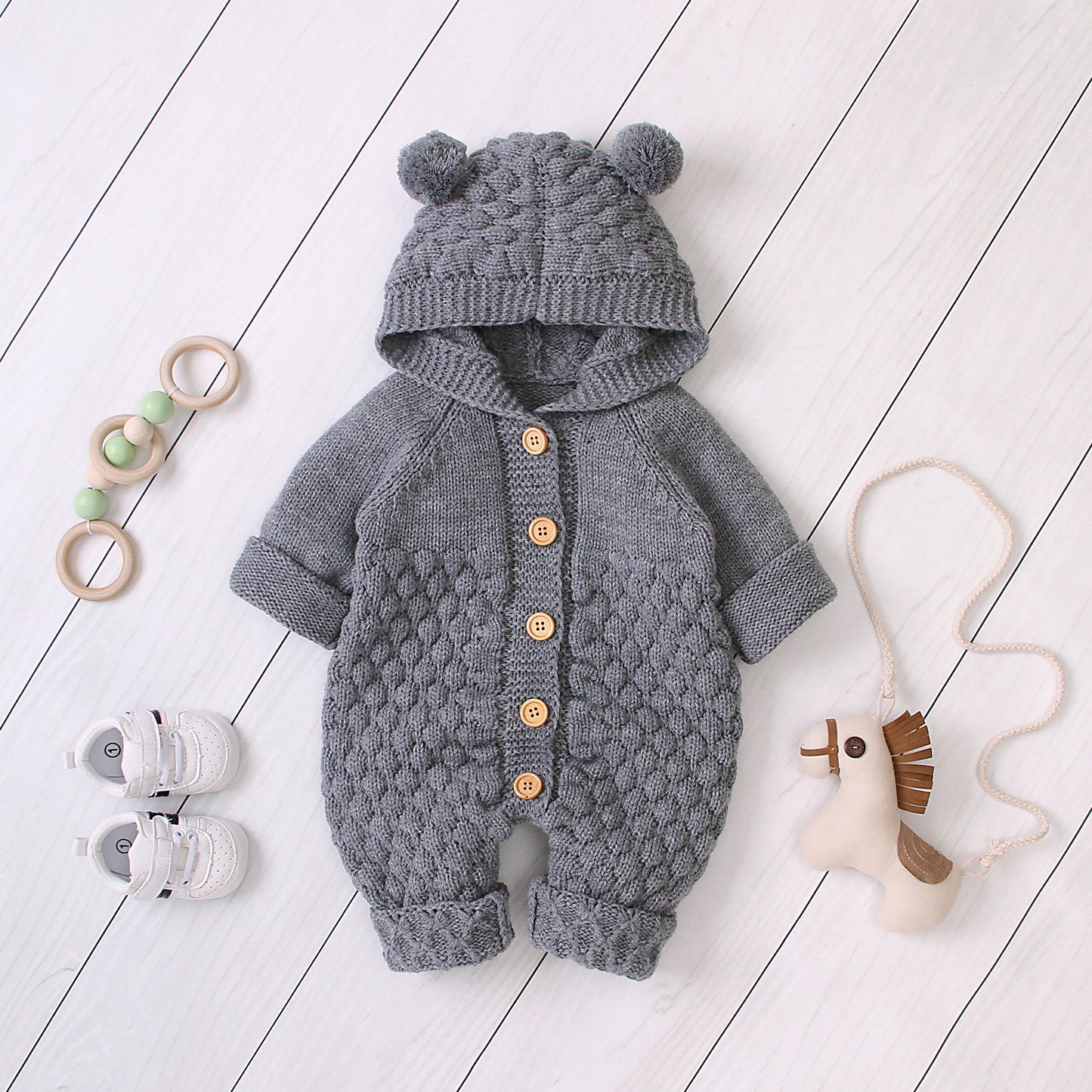 Knitted Baby Jumpsuit 