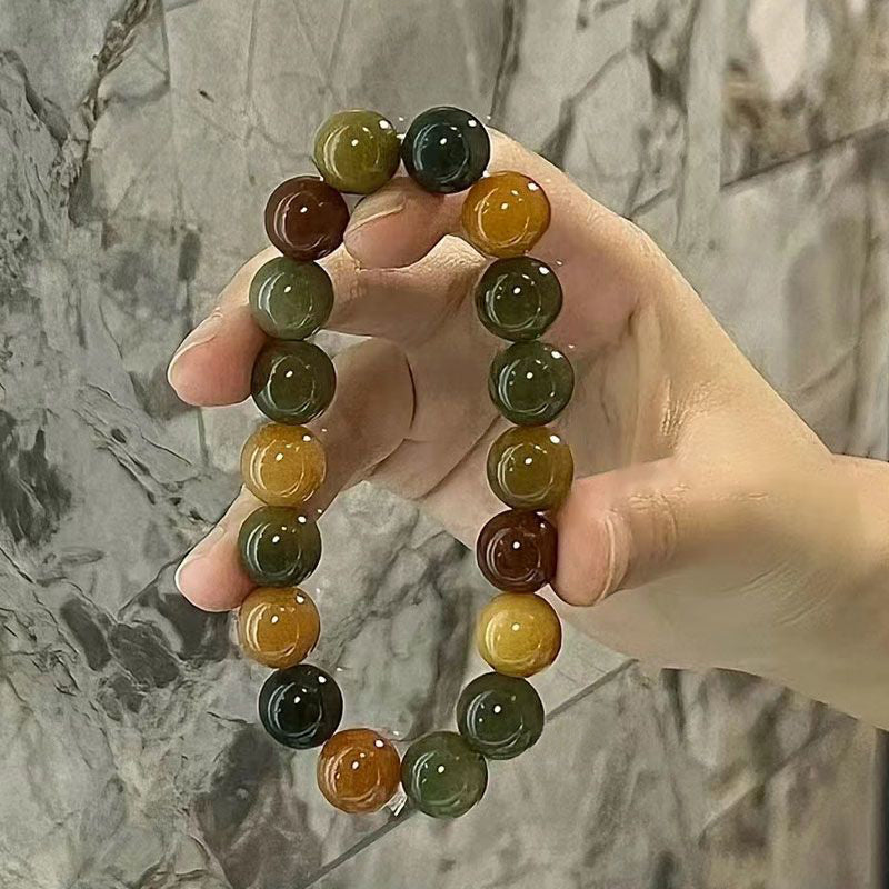 Gradient Bodhi Root Manju Buddha Beads Bracelet