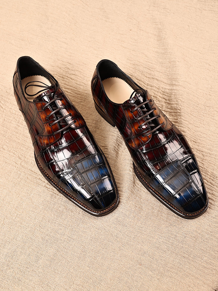 Polished Business Men's Genuine Leather Shoes 