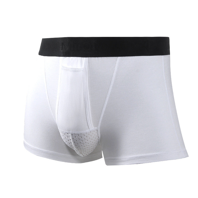 Men's Modal Breathable Solid Color Boxer Shorts 