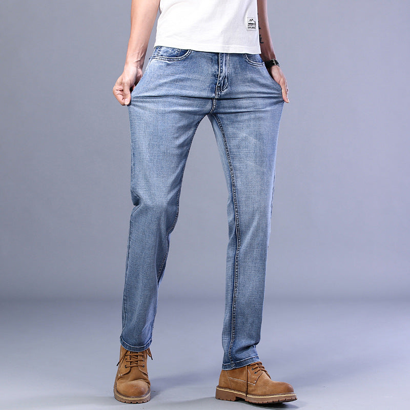 Men's Jeans Youth Simple And Versatile Men's Trousers