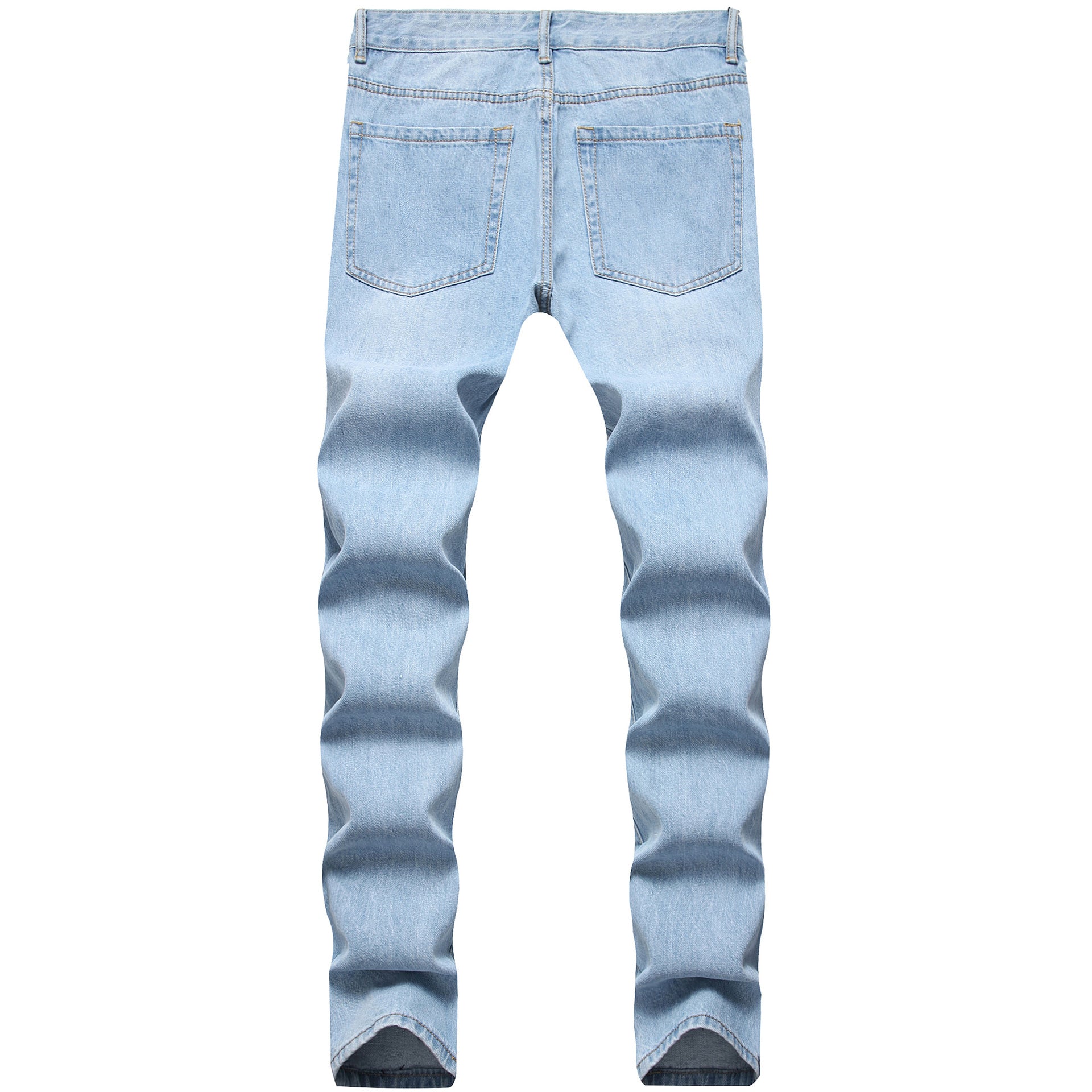 Men's Light Blue Ripped Jeans