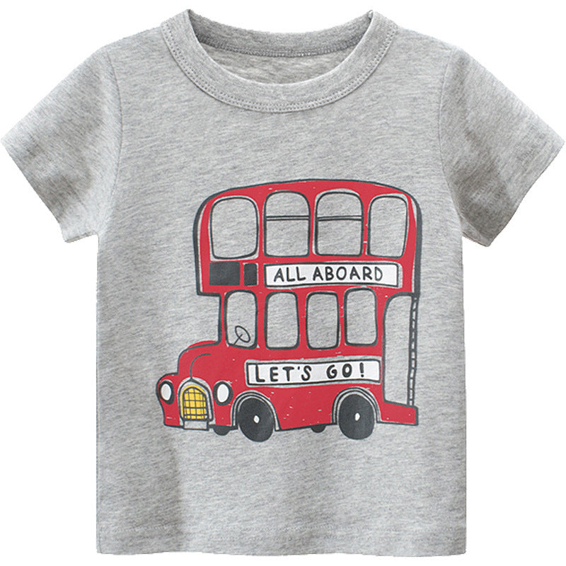 Children's Summer New Boys Short Sleeve T-shirt