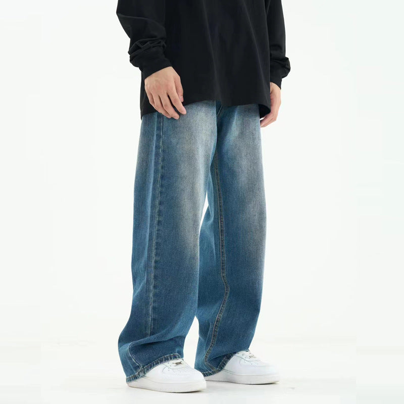 Loose Oversize Straight Washed Jeans