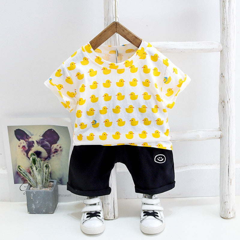 Bear pattern cartoon cute children's wear