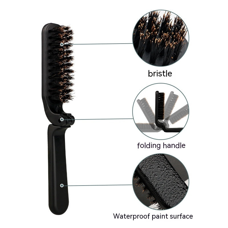 Small Portable Bristle Folding Shaving Brush 