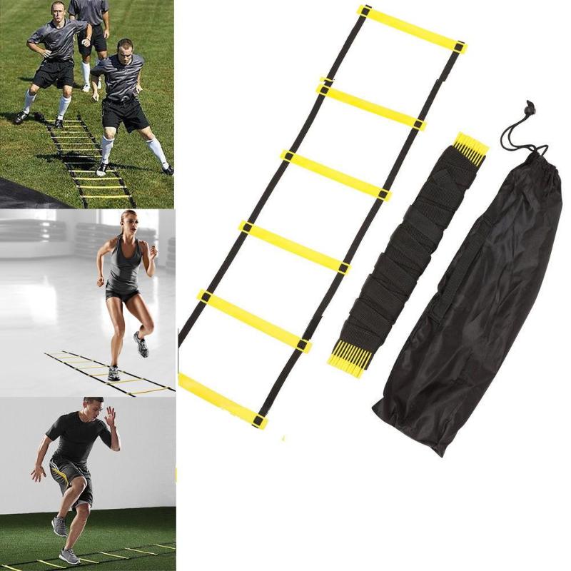 Football Soccer Agility Training Ladders Speed Scale Stairs Nylon Straps Fitness Equipment 