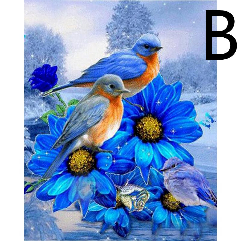 DIY Picture By Number Bird Kit For Home Decoration