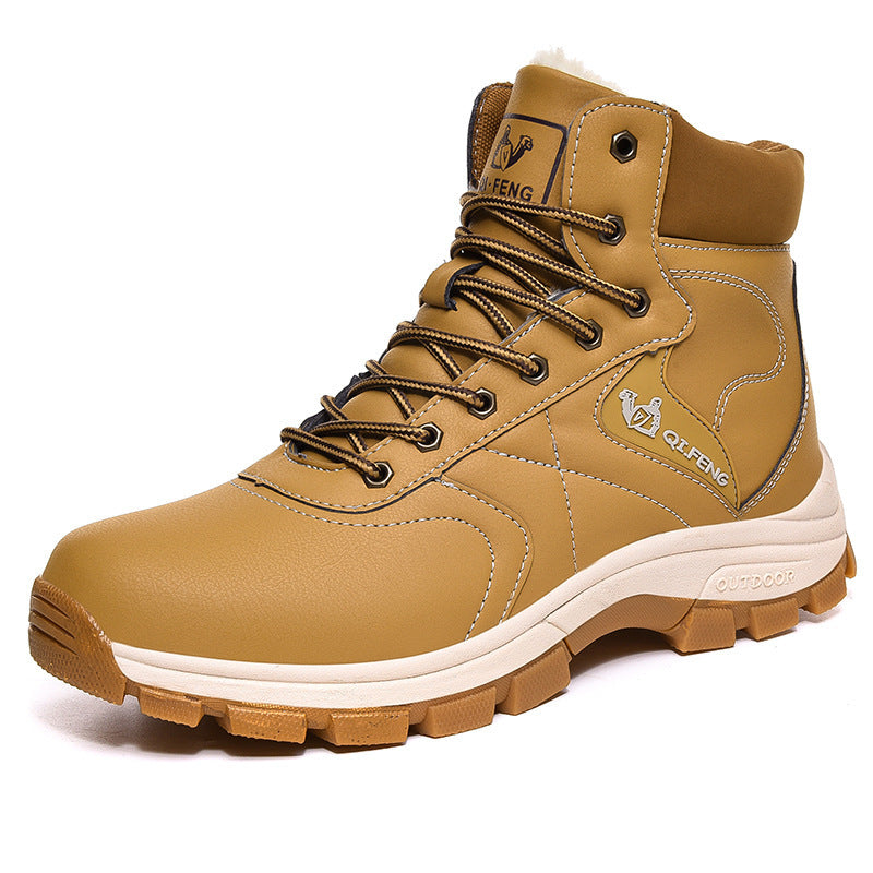 Winter High-top Outdoor Martin Boots Casual Hiking Shoes Men's Cotton Shoes 