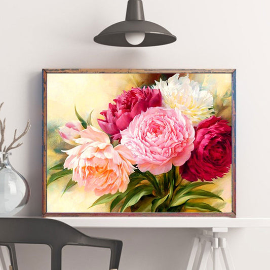 5D DIY Diamond Painting Peony Square Or Round