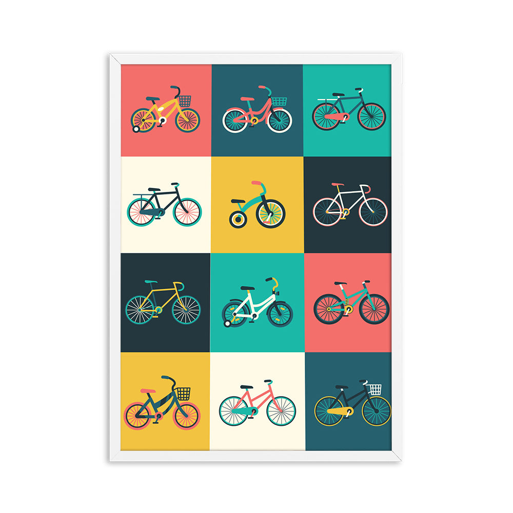 Minimalist Canvas Paintings For Bike Lovers