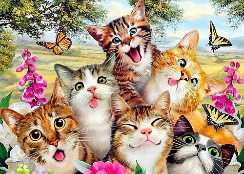 Cat Diamond Painting Animal Rhinestone Diamond Embroidery