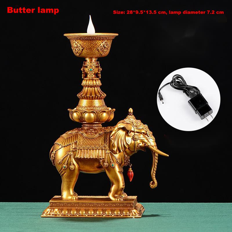 Household Plug-in For Buddha Lamp Jixiang Candlestick