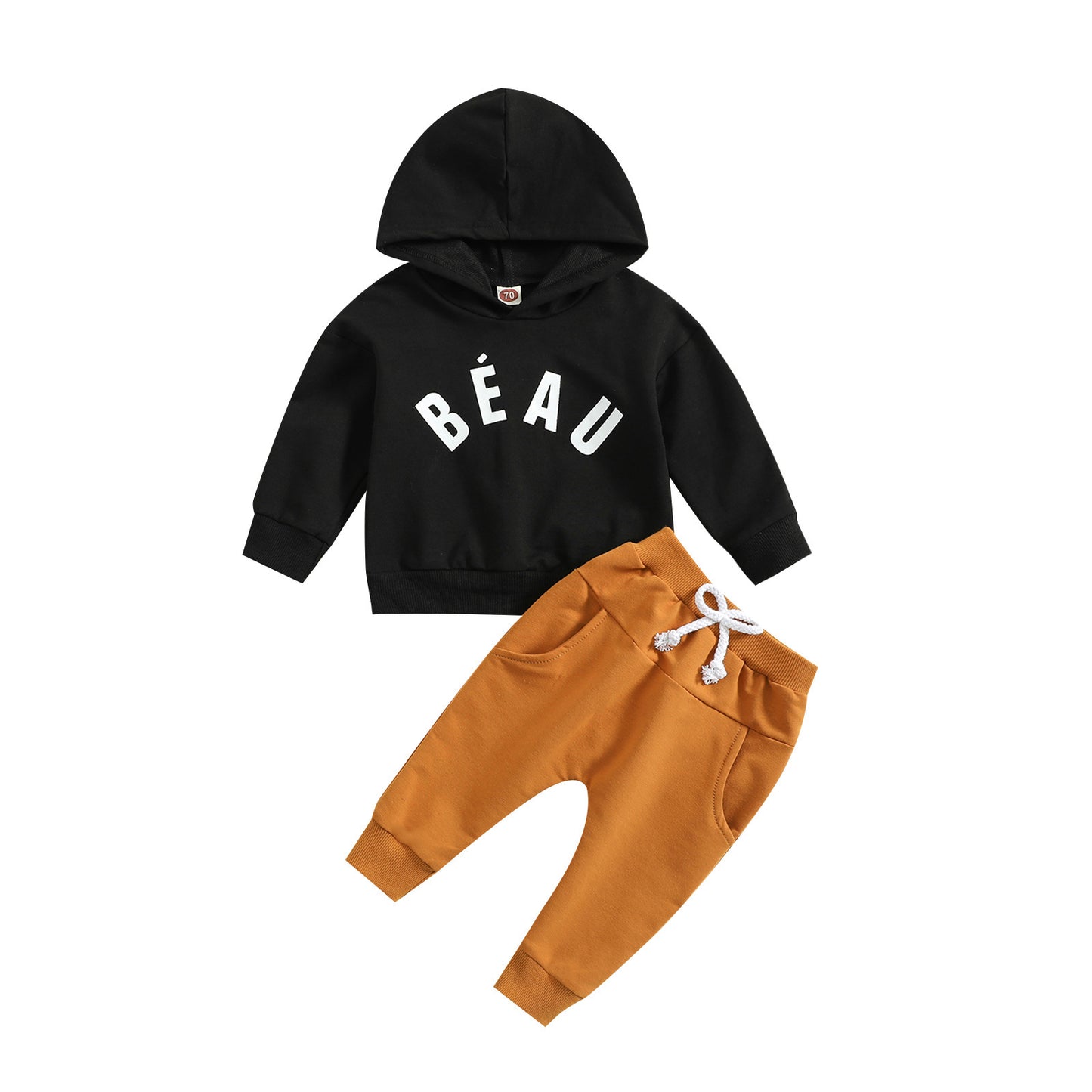 Children's Casual Fashion Hooded Sweatshirt Two-piece Set