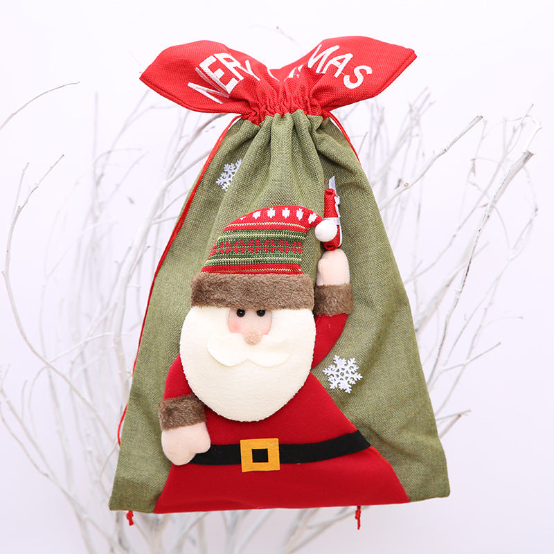 Drawstring Christmas Gift Bag 