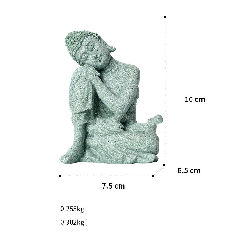 New Chinese Stone Buddha Crafts Creative Ornament Home Decor