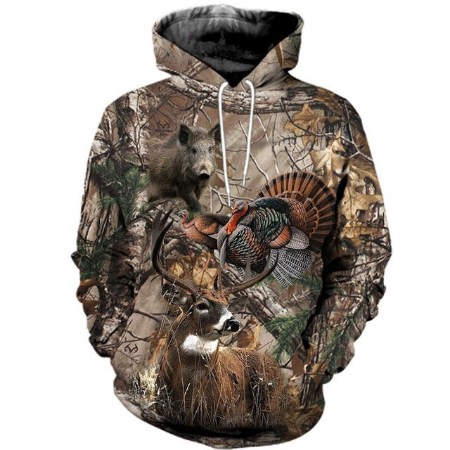 Popular Fishing Camping Digital Printing Sweater Men's Clothing