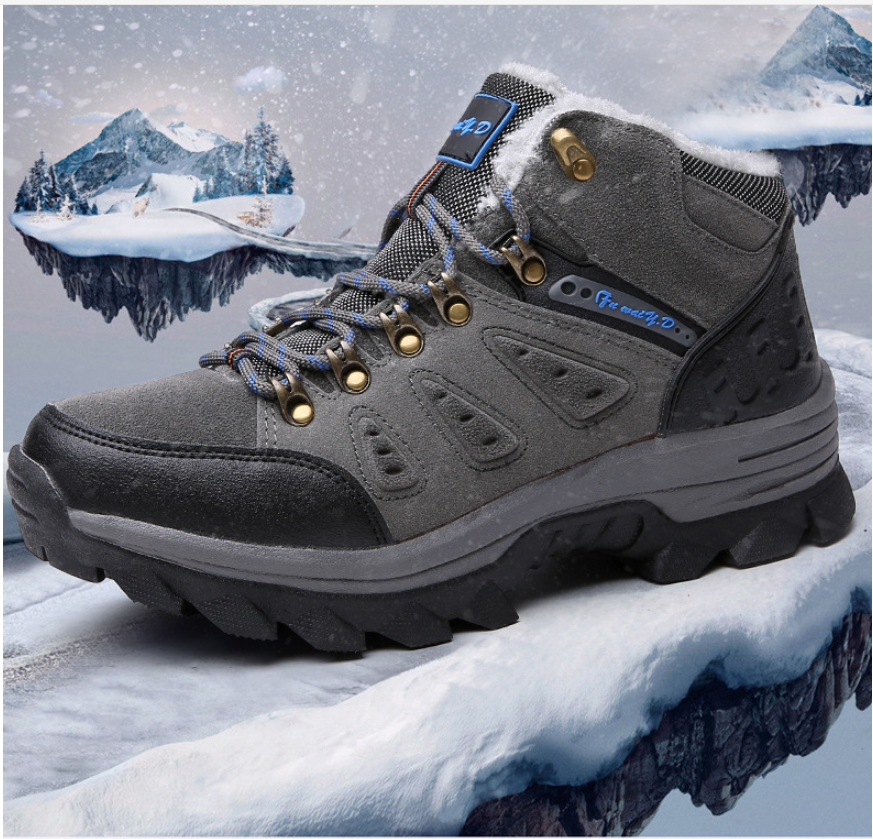 Men's Outdoor Hiking Shoes Cold And Warm Snow Boots 