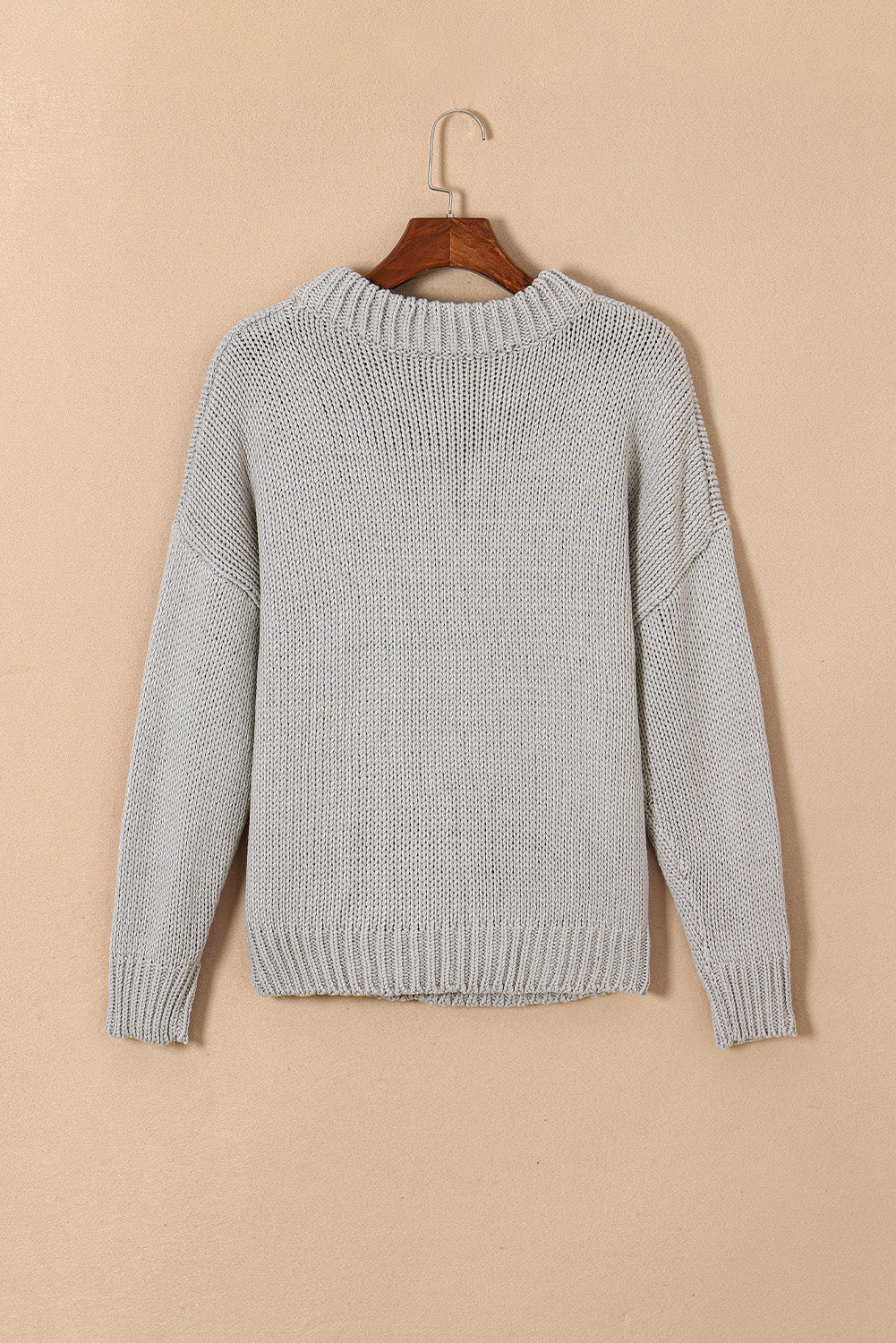 Round Neck Long Sleeve Sweater 