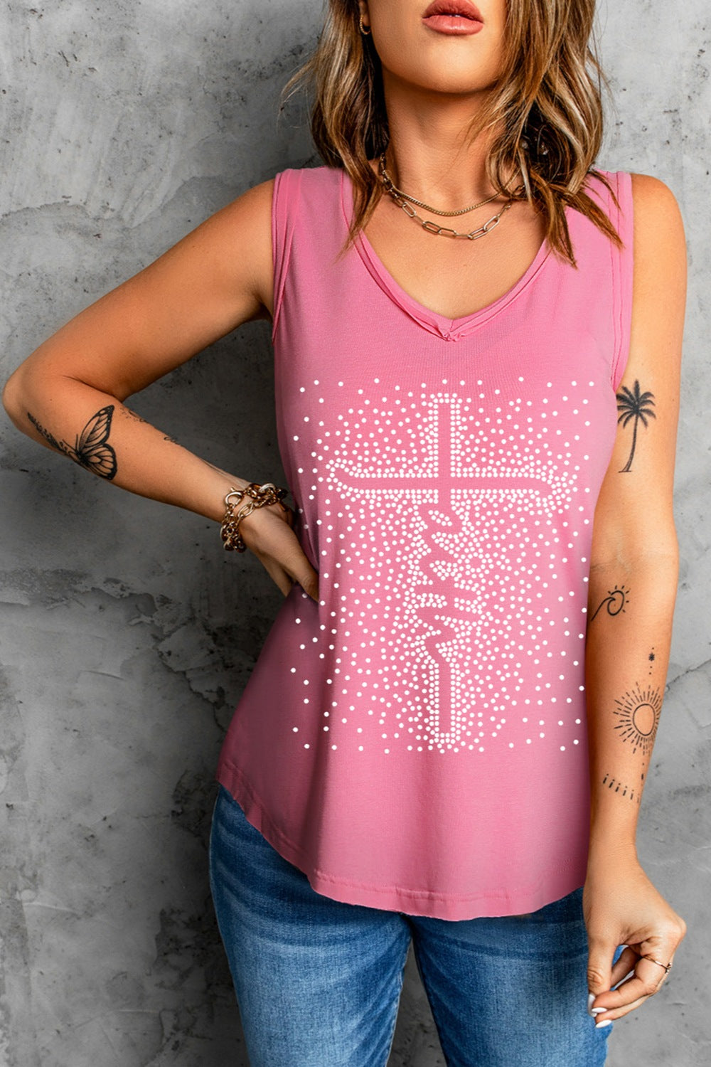 FAITH Wide Strap Tank 