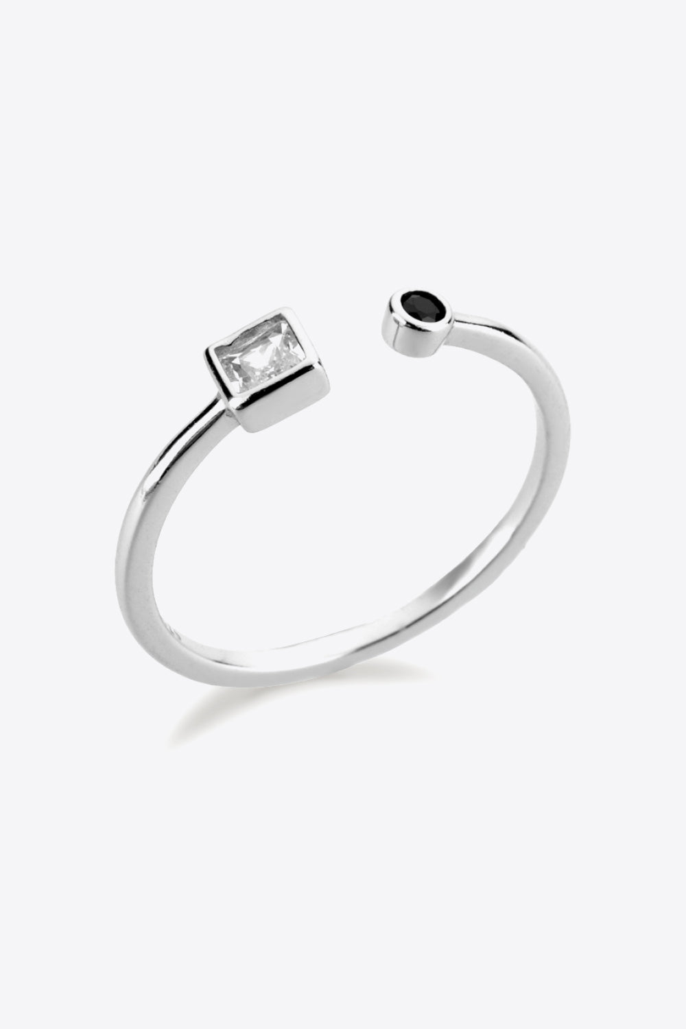 Zircon 925 Sterling Silver Open Ring 