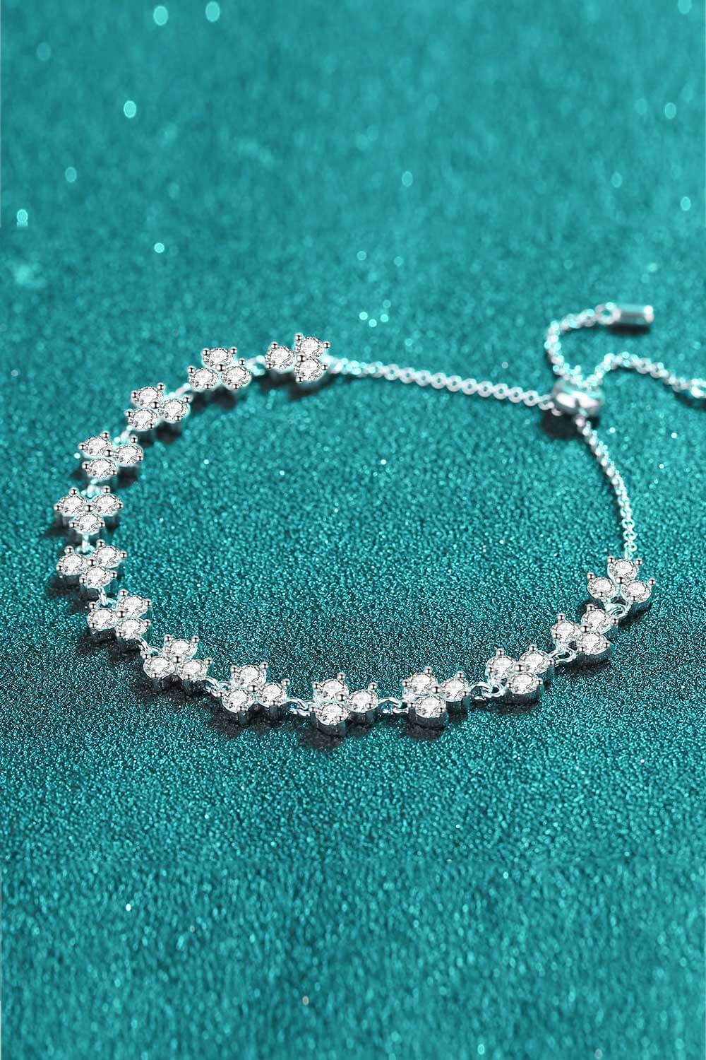 Adjustable Moissanite Bracelet 