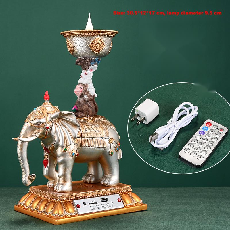 Household Plug-in For Buddha Lamp Jixiang Candlestick