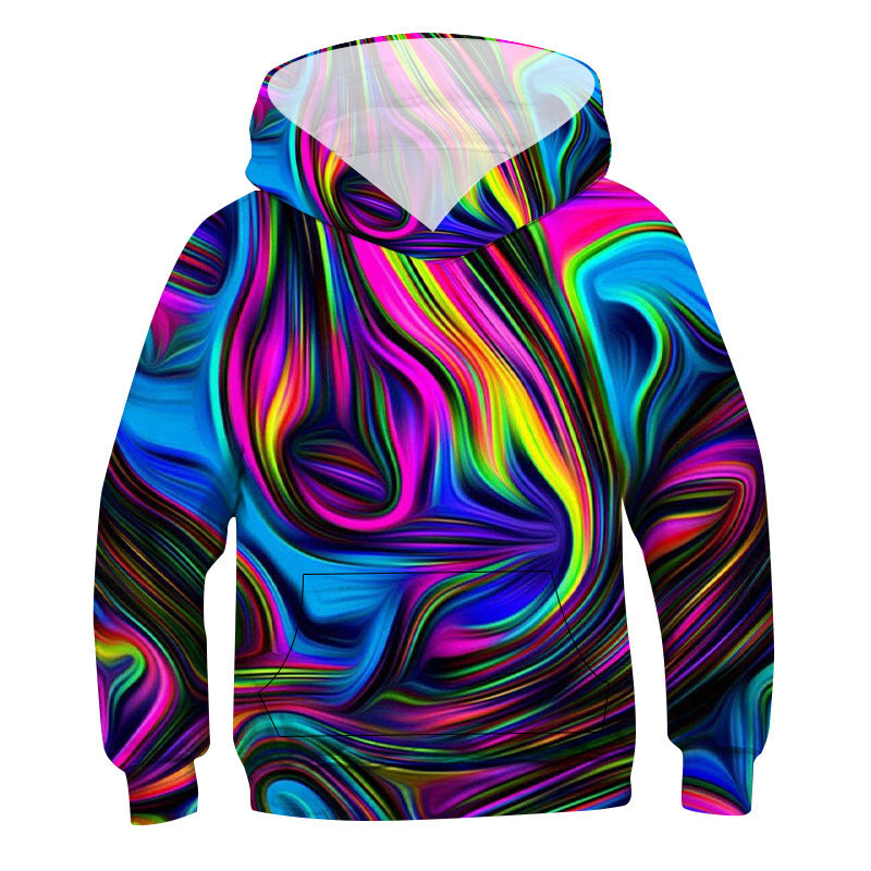 3d Vision Digital Printing Children's Hoodie